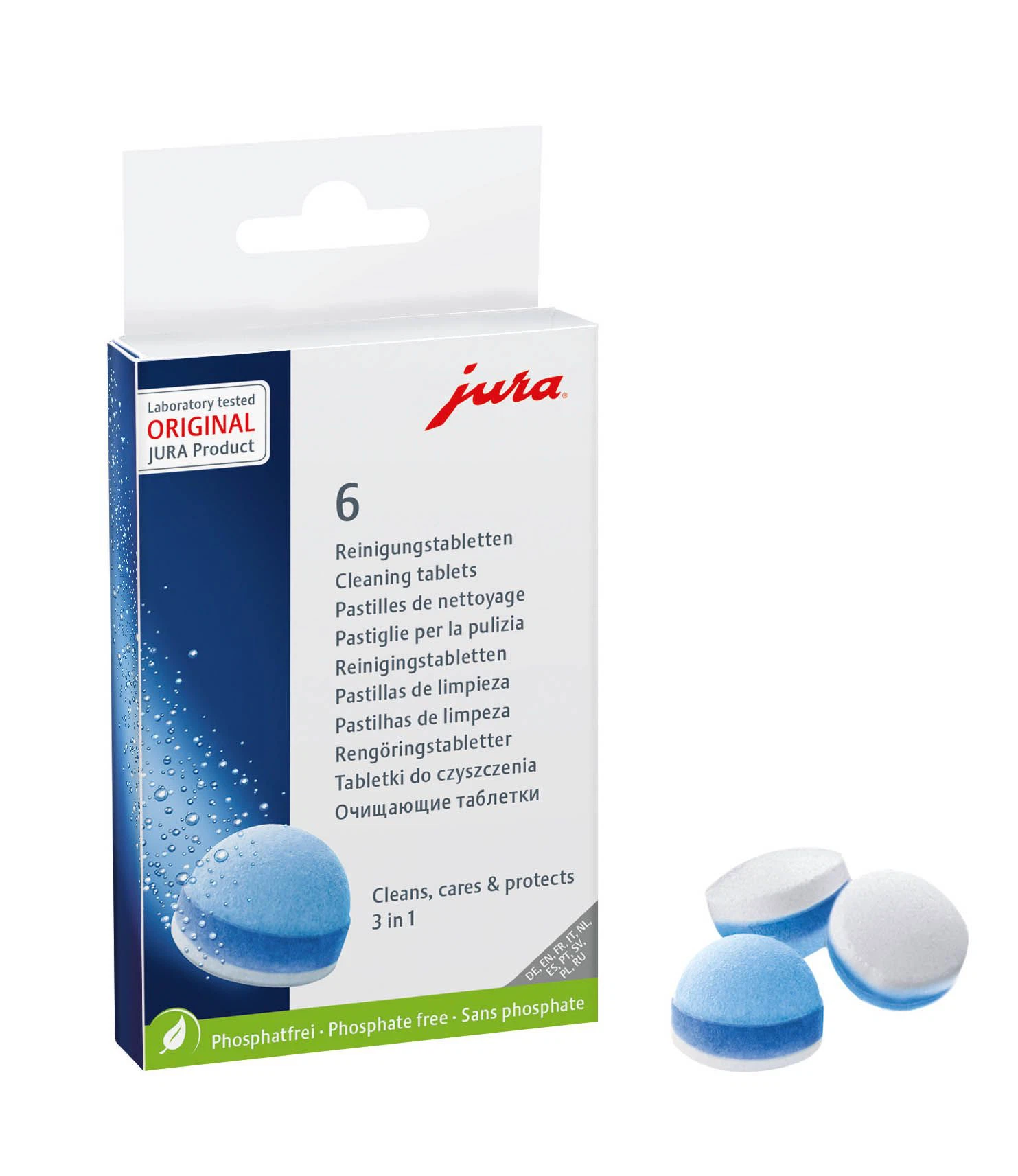 Tabletki czyszczące trójfazowe do ekspresu Jura 24225 (6szt.) – zdjęcie 3